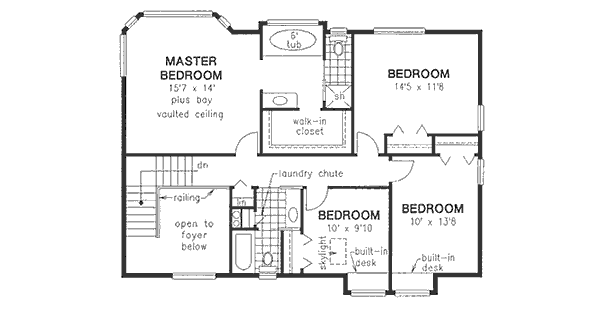 upper floor house blueprint