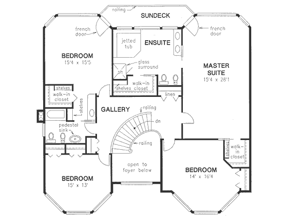 upper floor house blueprint