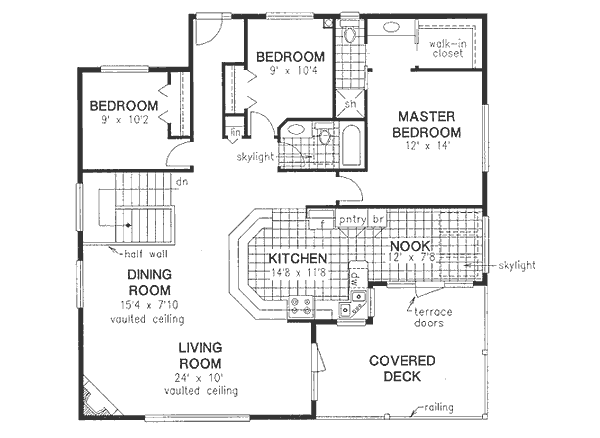 upper floor house blueprint
