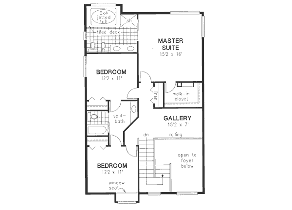 upper floor house blueprint