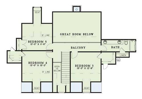 upper floor house blueprint