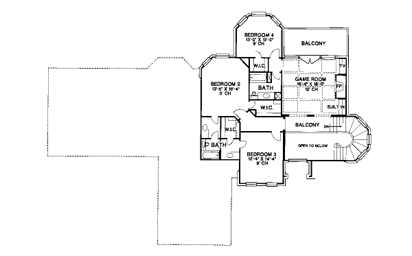 upper floor house blueprint