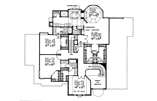 upper floor house blueprint