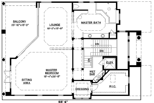 upper floor house blueprint