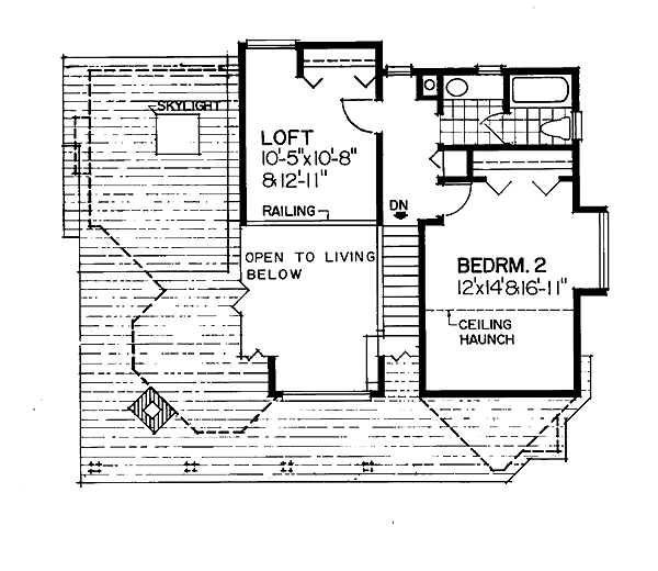 upper floor house blueprint