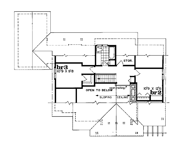 upper floor house blueprint