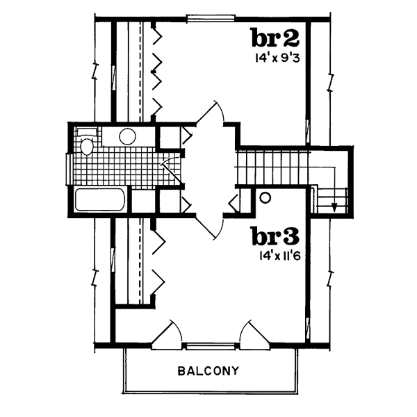 upper floor house blueprint