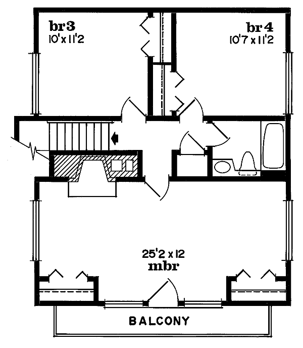 upper floor house blueprint
