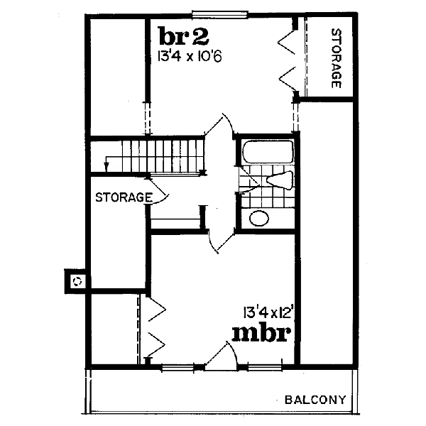 upper floor house blueprint