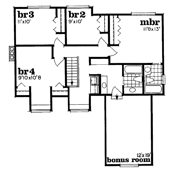 upper floor house blueprint