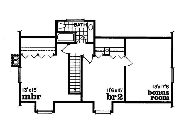 upper floor house blueprint