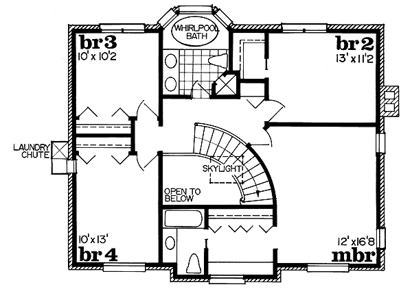 upper floor house blueprint