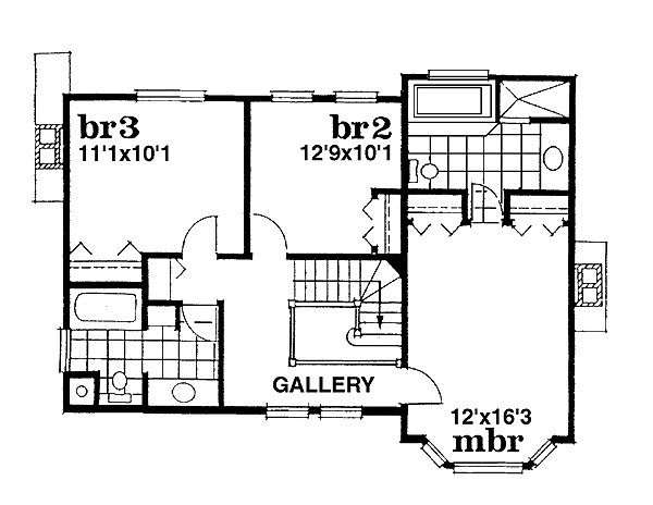 upper floor house blueprint