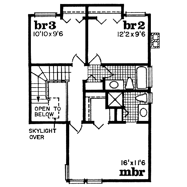 upper floor house blueprint