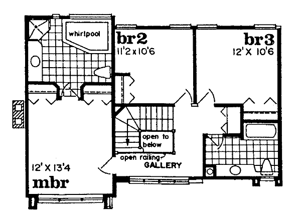 upper floor house blueprint