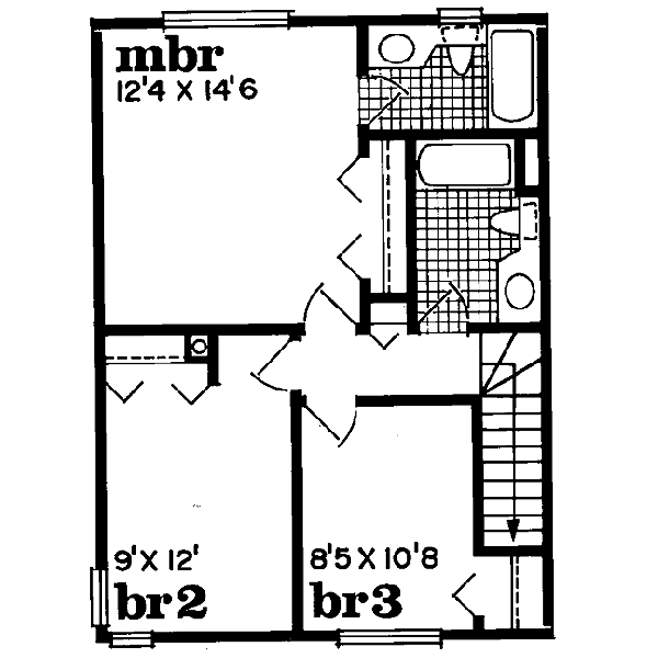 upper floor house blueprint