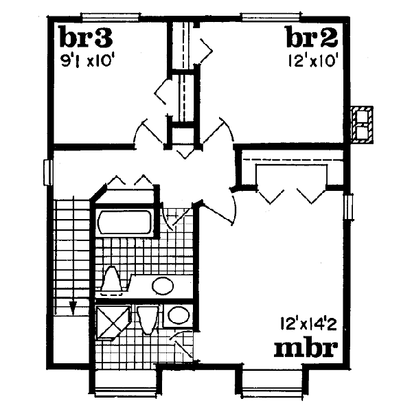 upper floor house blueprint