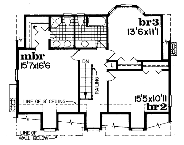 upper floor house blueprint