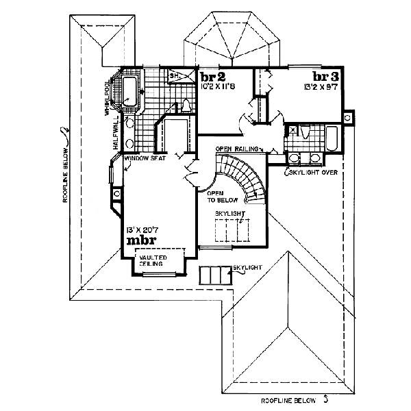 upper floor house blueprint