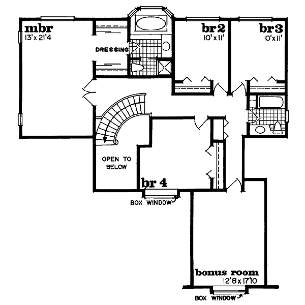 upper floor house blueprint