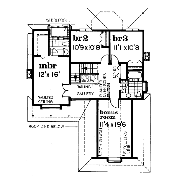 upper floor house blueprint