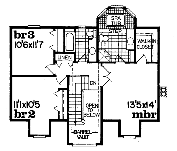 upper floor house blueprint