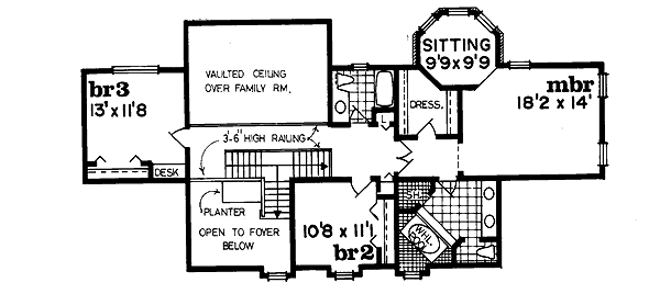 upper floor house blueprint
