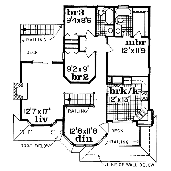 upper floor house blueprint