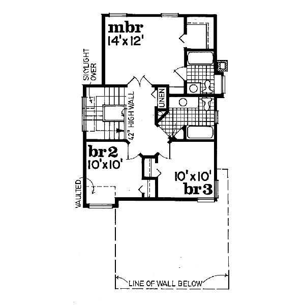 upper floor house blueprint