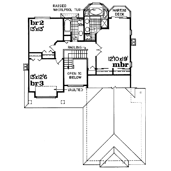upper floor house blueprint