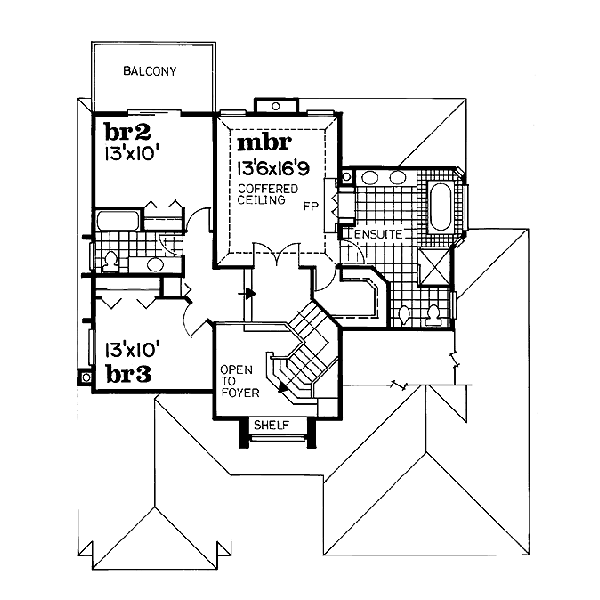 upper floor house blueprint