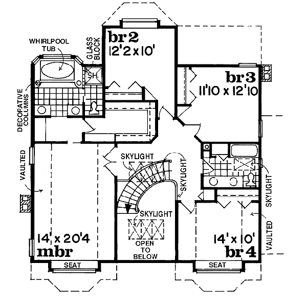 upper floor house blueprint