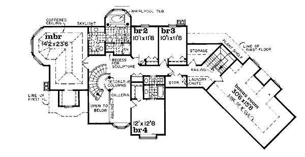 upper floor house blueprint