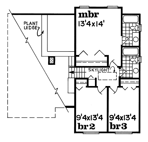 upper floor house blueprint