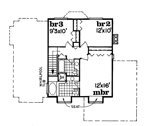 upper floor house blueprint