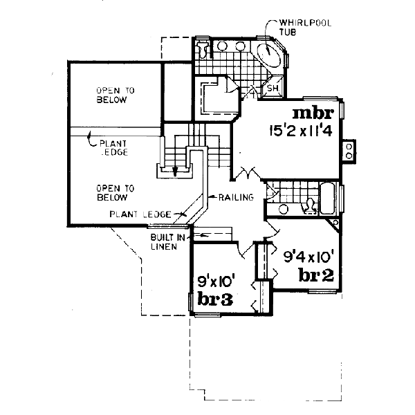upper floor house blueprint