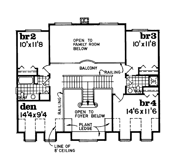upper floor house blueprint