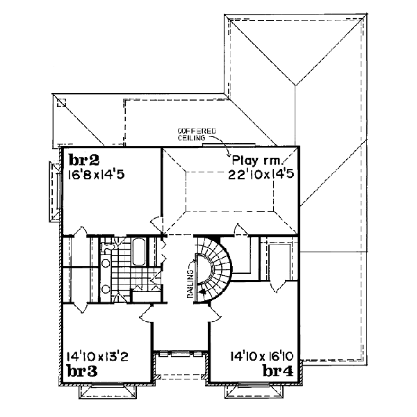 upper floor house blueprint