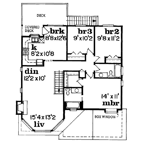 upper floor house blueprint