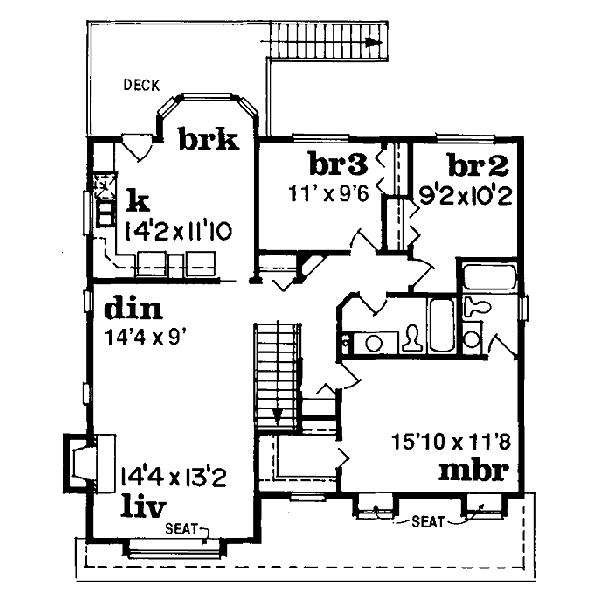 upper floor house blueprint