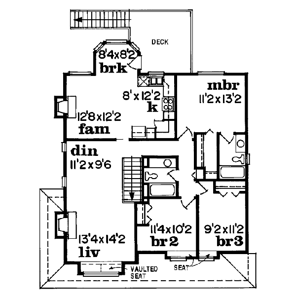 upper floor house blueprint