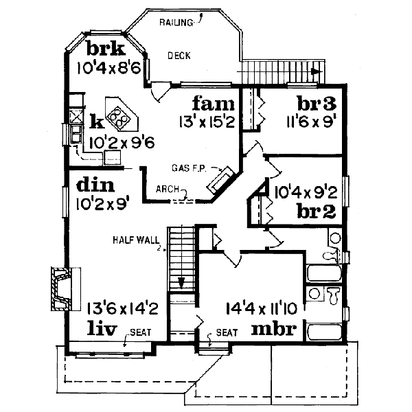 upper floor house blueprint