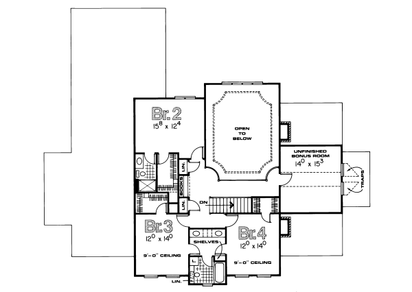 upper floor house blueprint