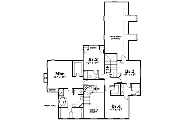 upper floor house blueprint