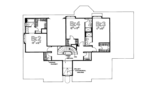 upper floor house blueprint