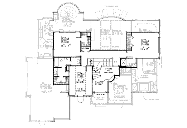 upper floor house blueprint