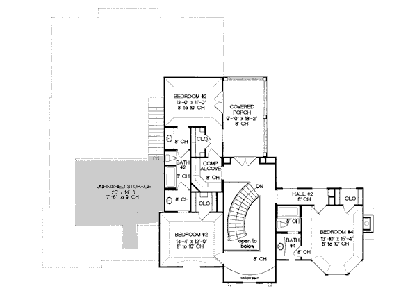 upper floor house blueprint