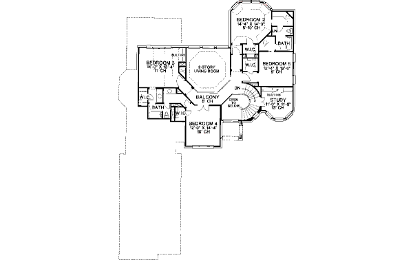 upper floor house blueprint