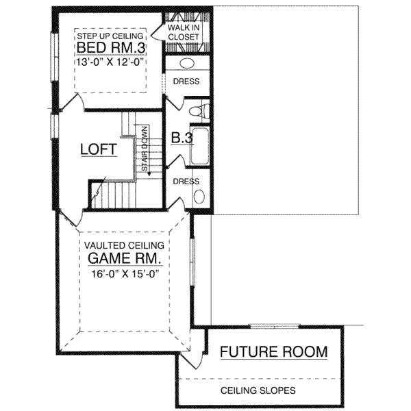 upper floor house blueprint