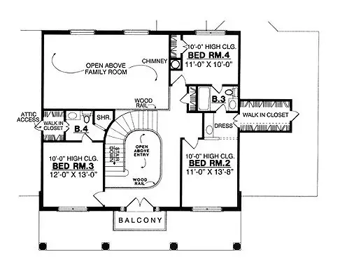 upper floor house blueprint